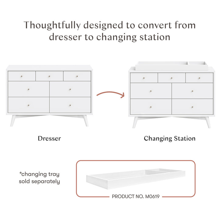 Palma 7-Drawer Assembled Double Dresser