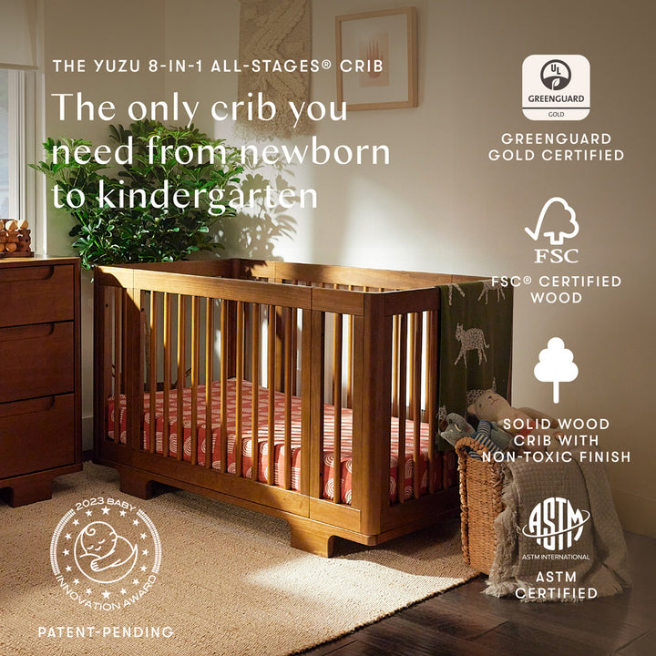Yuzu 8-In-1 Convertible Crib With All Stages Conversion Kits