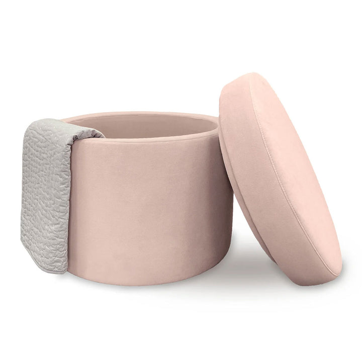 Round Storage Ottoman