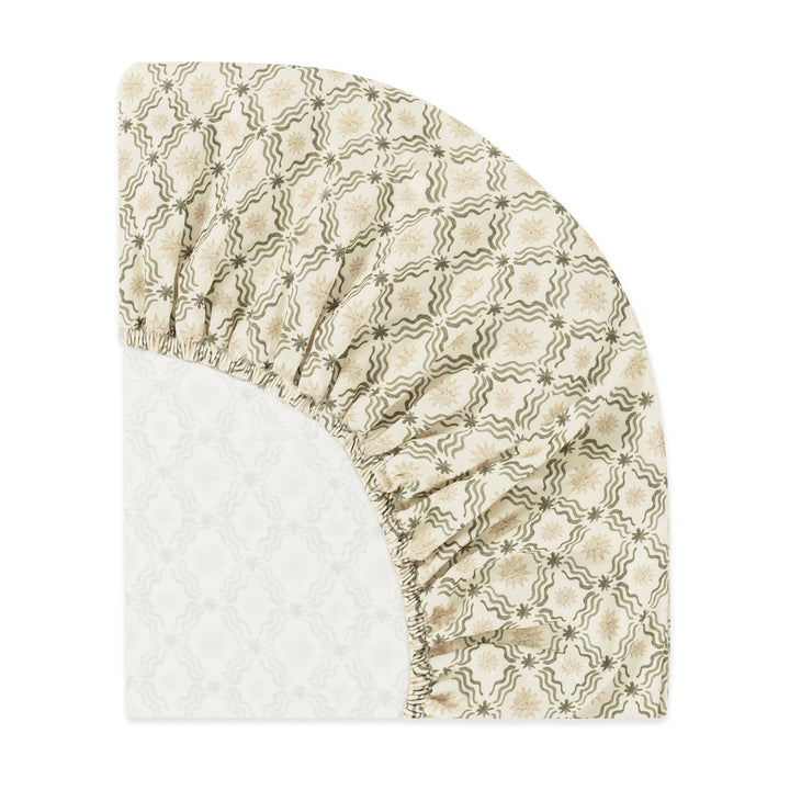 Mini Crib Sheet in GOTS Certified Organic Brushed Cotton