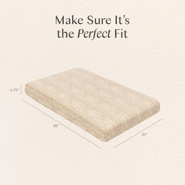 Mini Crib Sheet in GOTS Certified Organic Brushed Cotton