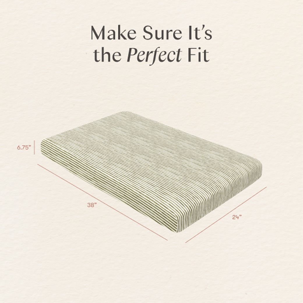 Mini Crib Sheet in GOTS Certified Organic Brushed Cotton