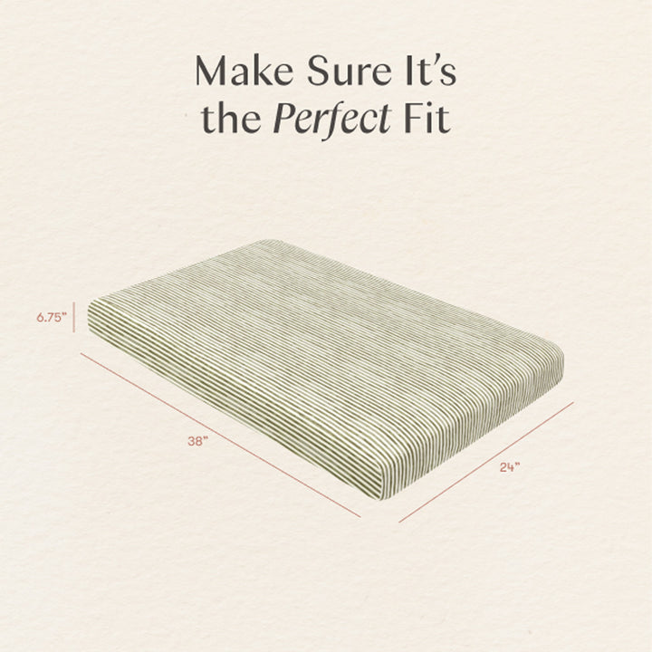 Mini Crib Sheet in GOTS Certified Organic Brushed Cotton