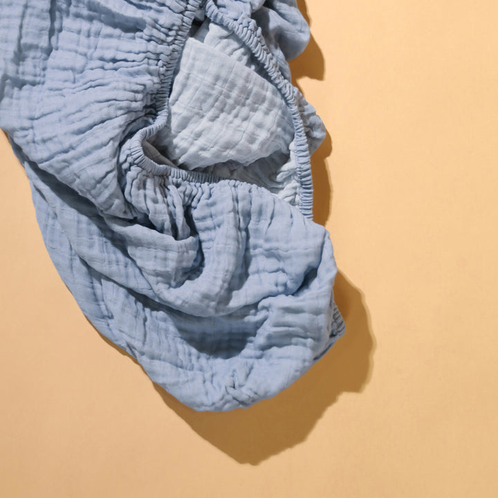 All-Stages Bassinet Sheet In GOTS Certified Organic Muslin Cotton