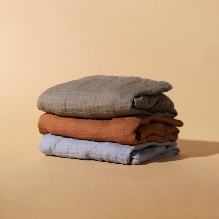 All-Stages Bassinet Sheet In GOTS Certified Organic Muslin Cotton