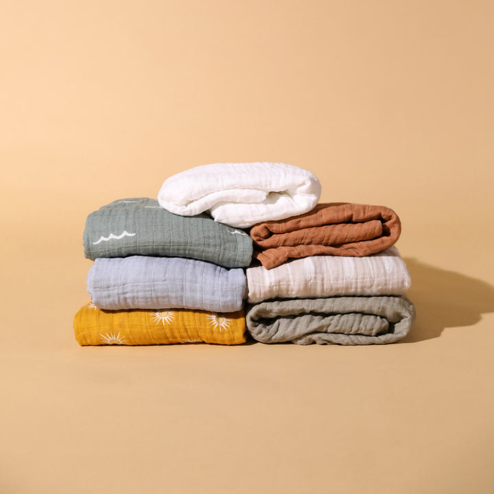 All-Stages Bassinet Sheet In GOTS Certified Organic Muslin Cotton