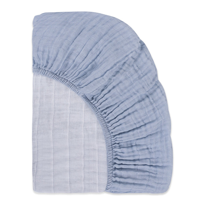 All-Stages Midi Crib Sheet In GOTS Certified Organic Muslin Cotton