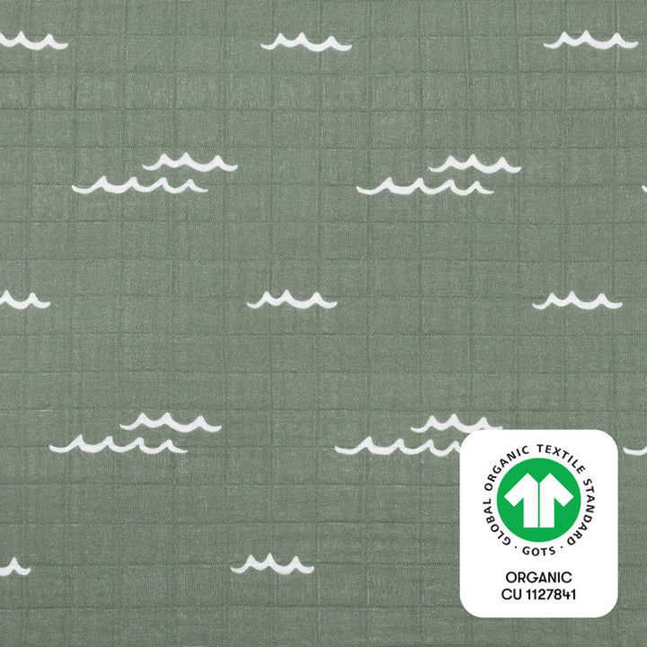 All-Stages Midi Crib Sheet In GOTS Certified Organic Muslin Cotton