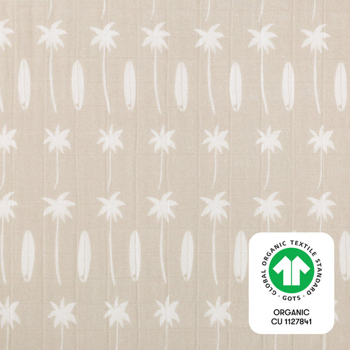All-Stages Midi Crib Sheet In GOTS Certified Organic Muslin Cotton