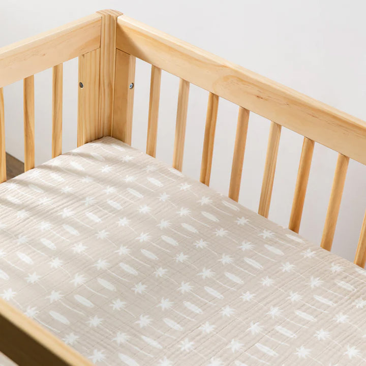 All-Stages Midi Crib Sheet In GOTS Certified Organic Muslin Cotton