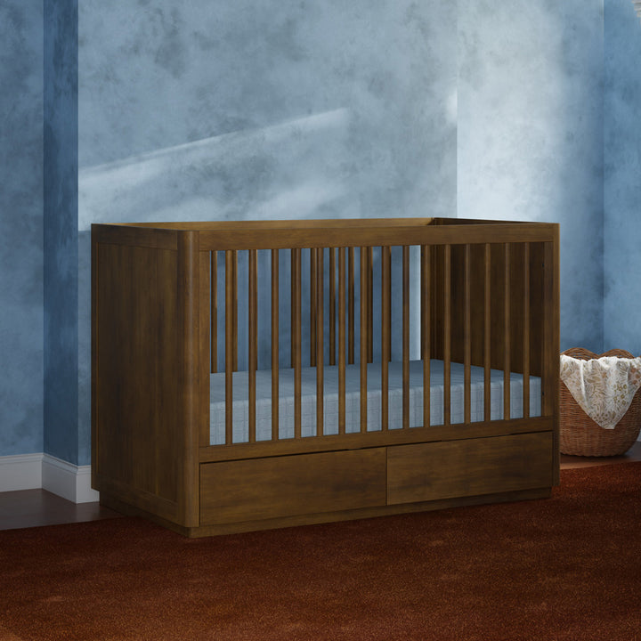 Bento 3-in-1 Convertible Storage Crib with Toddler Bed Conversion Kit