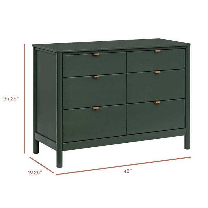 Bondi 6-Drawer Assembled Dresser (48")
