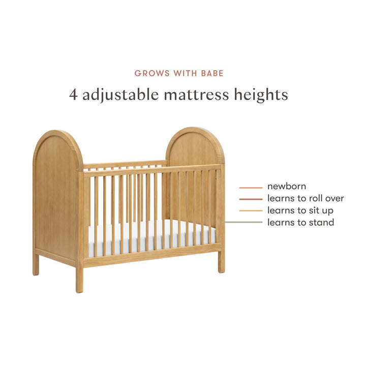 Bondi 3-in-1 Convertible Crib with Toddler Bed Conversion Kit