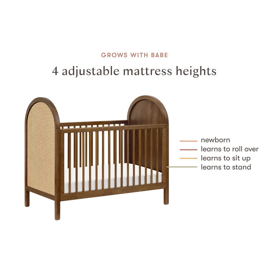 Bondi 3-in-1 Convertible Crib with Toddler Bed Conversion Kit