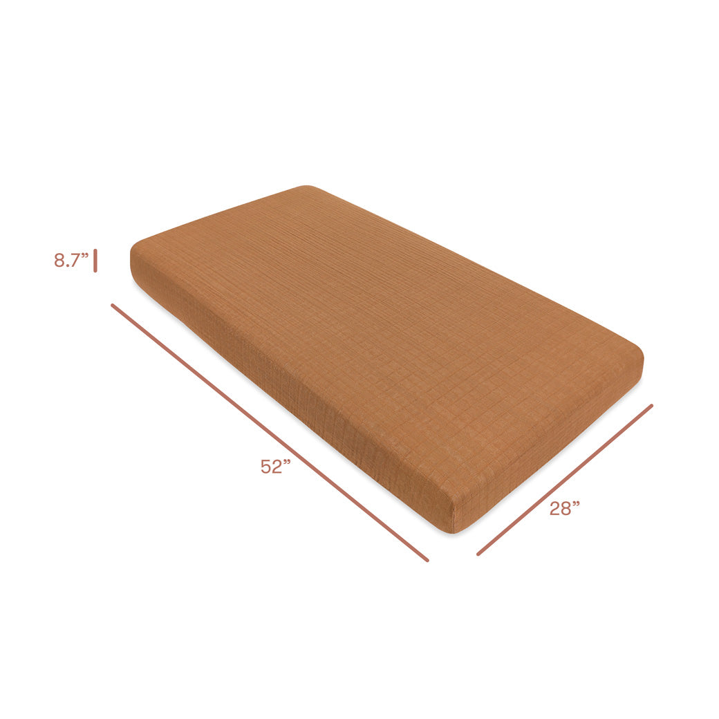 Crib Sheet In GOTS Certified Organic Muslin Cotton