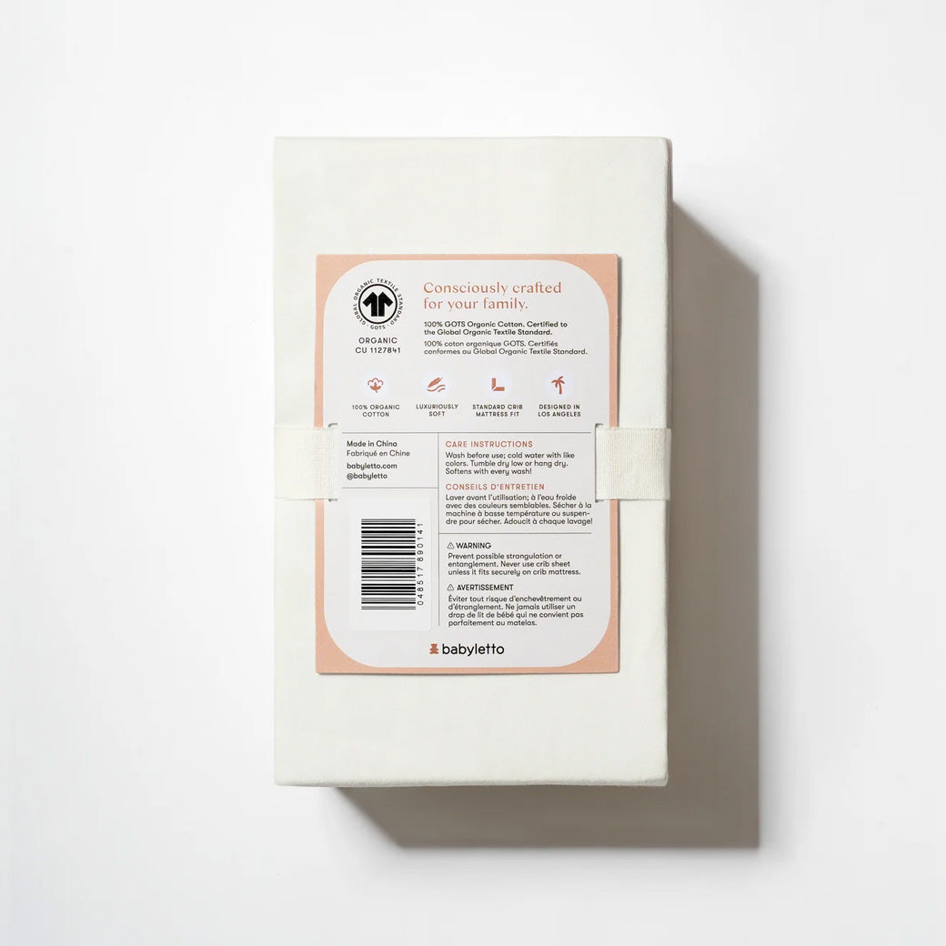 Crib Sheet in GOTS Certified Organic Brushed Cotton