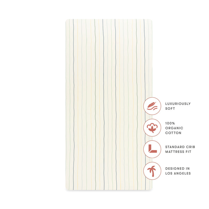 Crib Sheet in GOTS Certified Organic Brushed Cotton