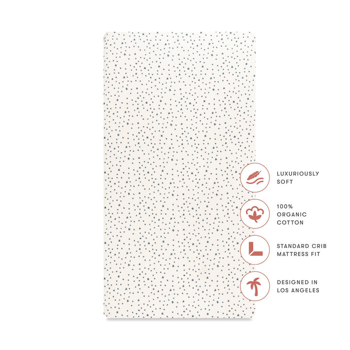 Crib Sheet in GOTS Certified Organic Brushed Cotton