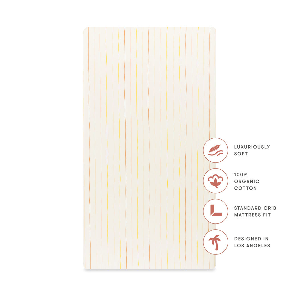 Crib Sheet in GOTS Certified Organic Brushed Cotton