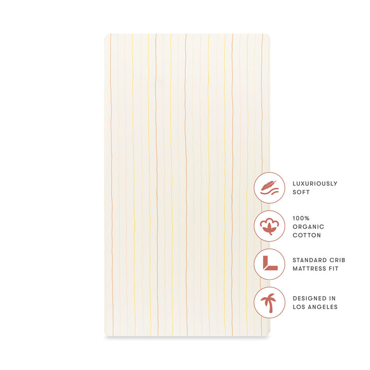 Crib Sheet in GOTS Certified Organic Brushed Cotton