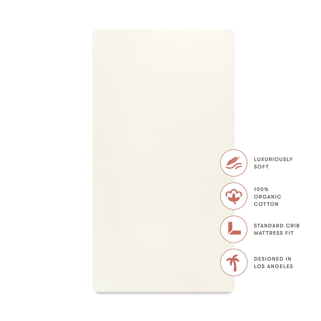 Crib Sheet in GOTS Certified Organic Brushed Cotton
