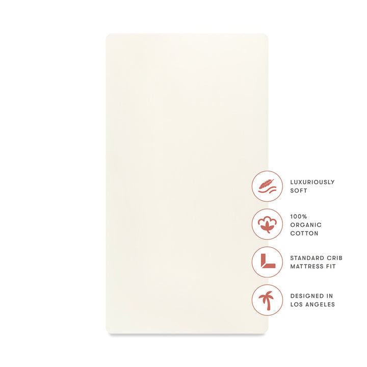 Crib Sheet in GOTS Certified Organic Brushed Cotton