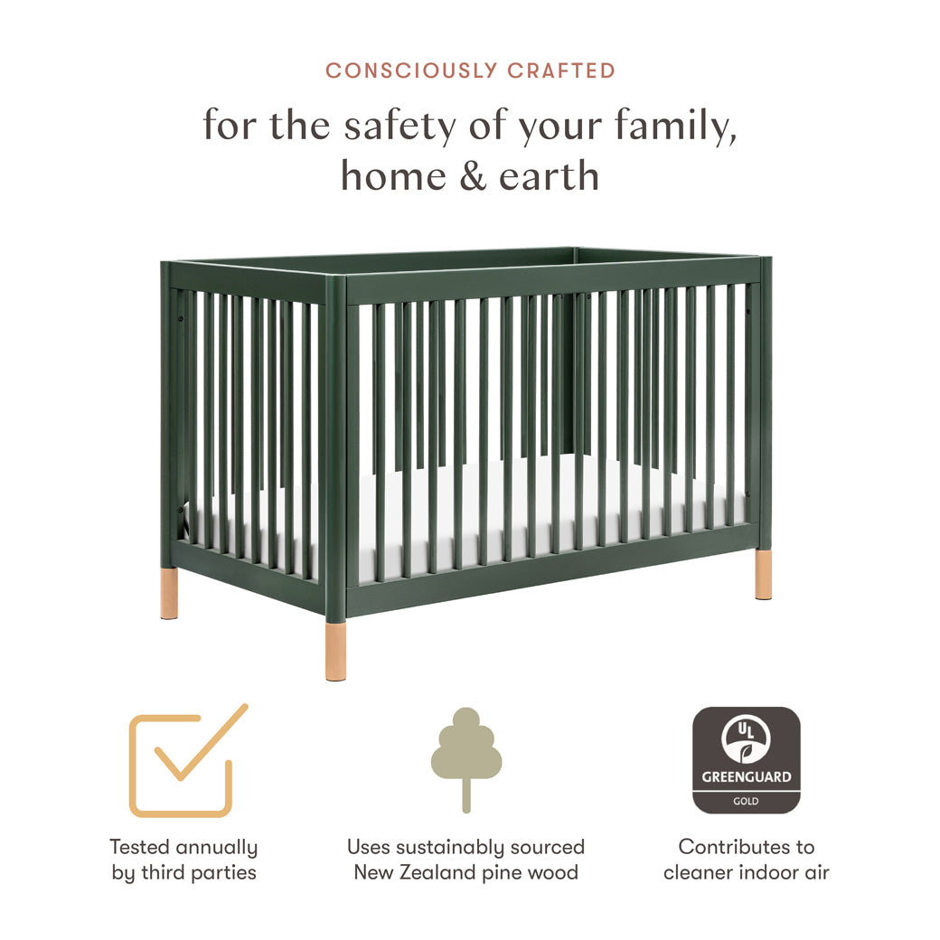 Gelato 4-in-1 Convertible Crib with Toddler Bed Conversion Kit