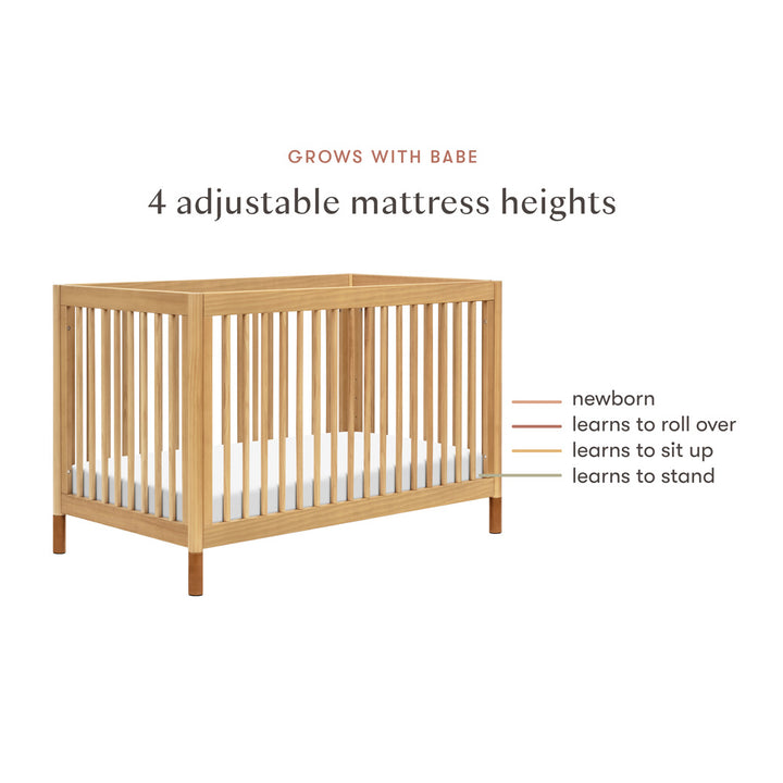 Gelato 4-in-1 Convertible Crib with Toddler Bed Conversion Kit