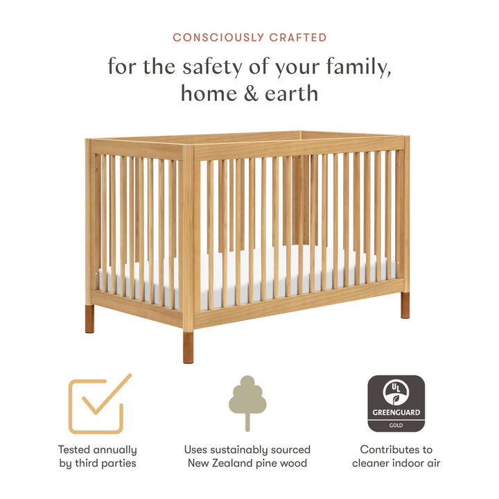 Gelato 4-in-1 Convertible Crib with Toddler Bed Conversion Kit
