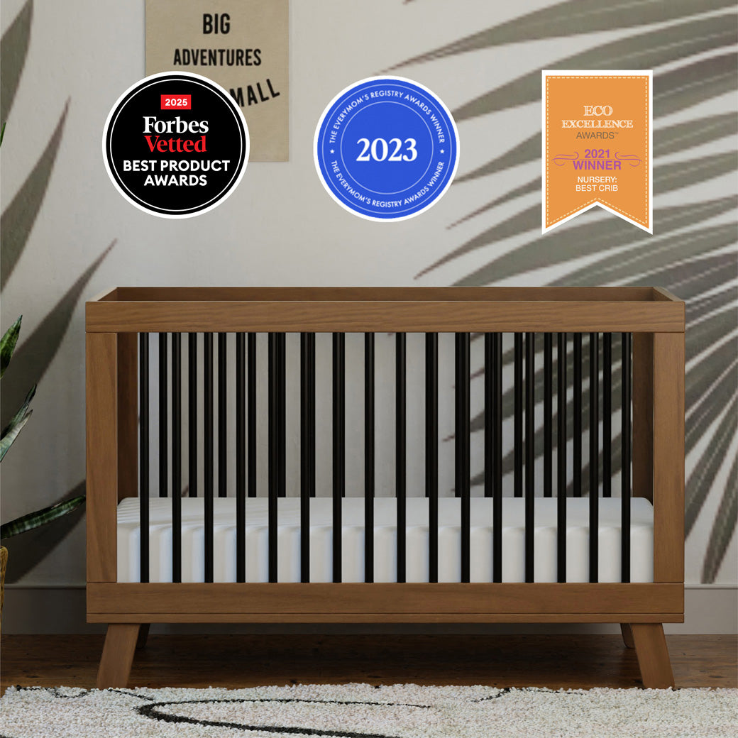 Hudson 3-in-1 Convertible Crib + Toddler Rail