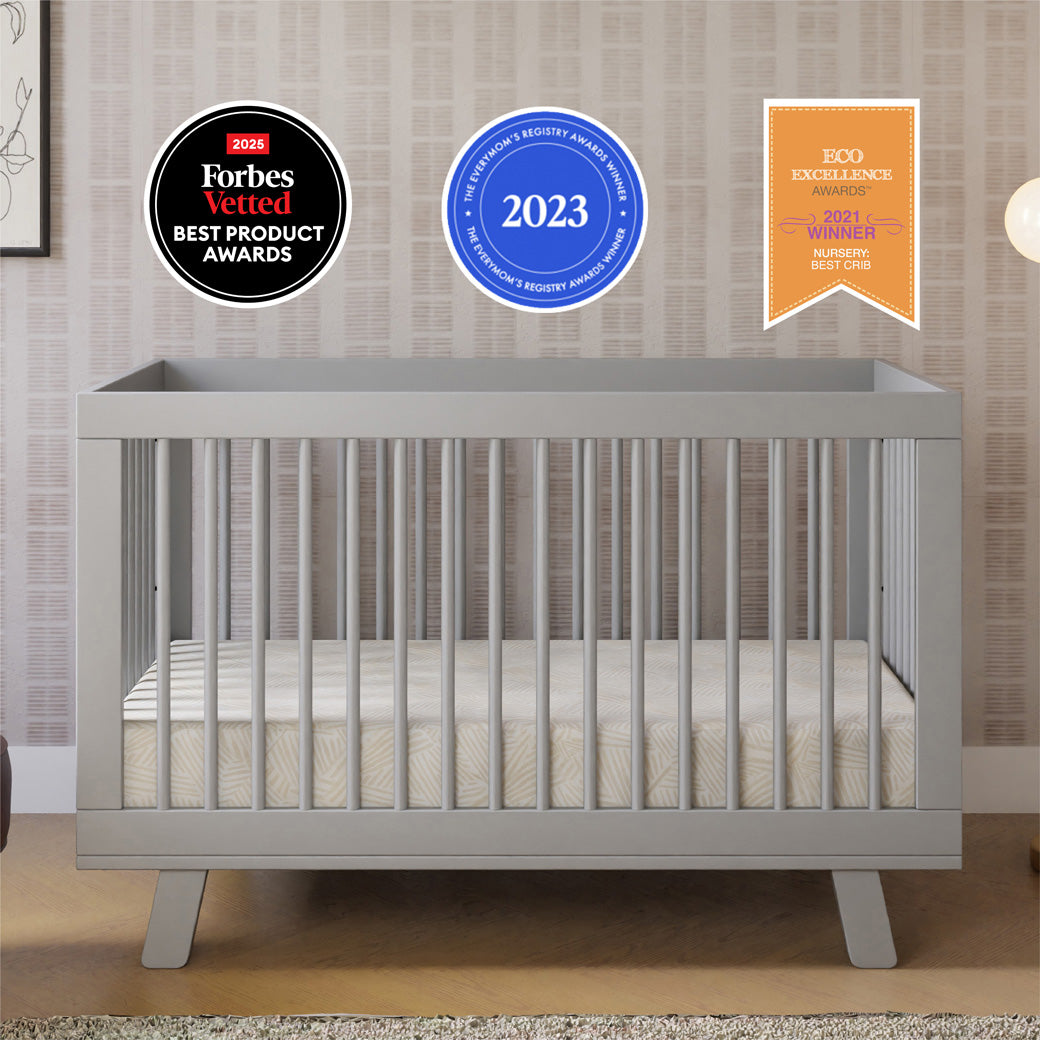 Hudson 3-in-1 Convertible Crib + Toddler Rail