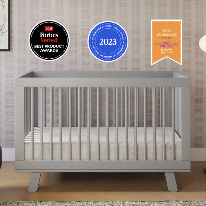 Hudson 3-in-1 Convertible Crib + Toddler Rail