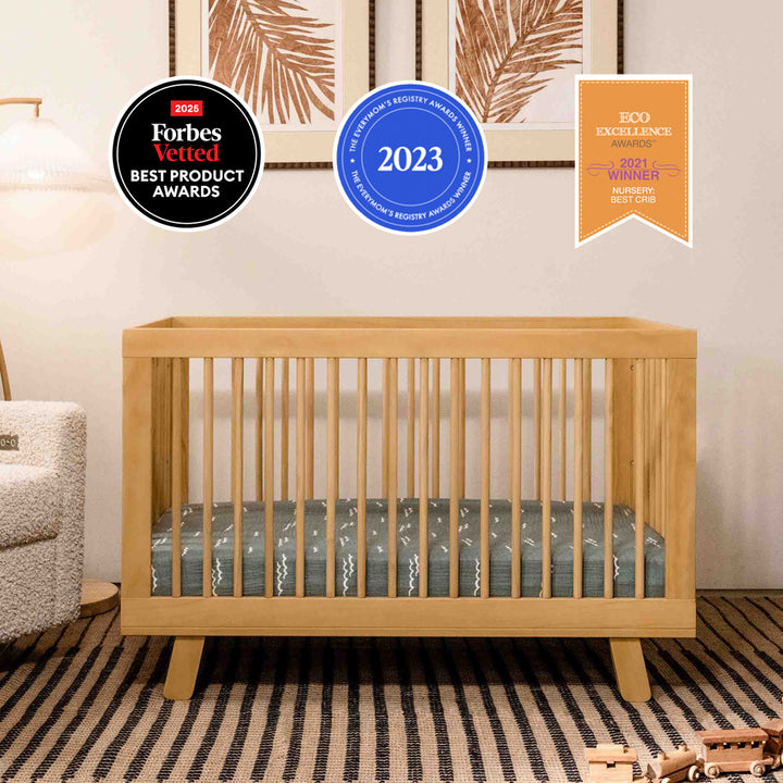 Hudson 3-in-1 Convertible Crib + Toddler Rail