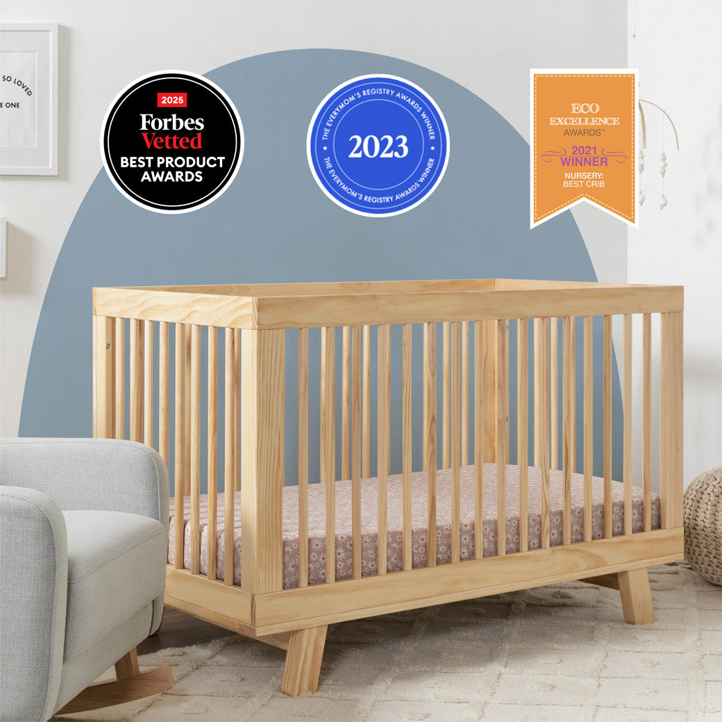 Hudson 3-in-1 Convertible Crib + Toddler Rail