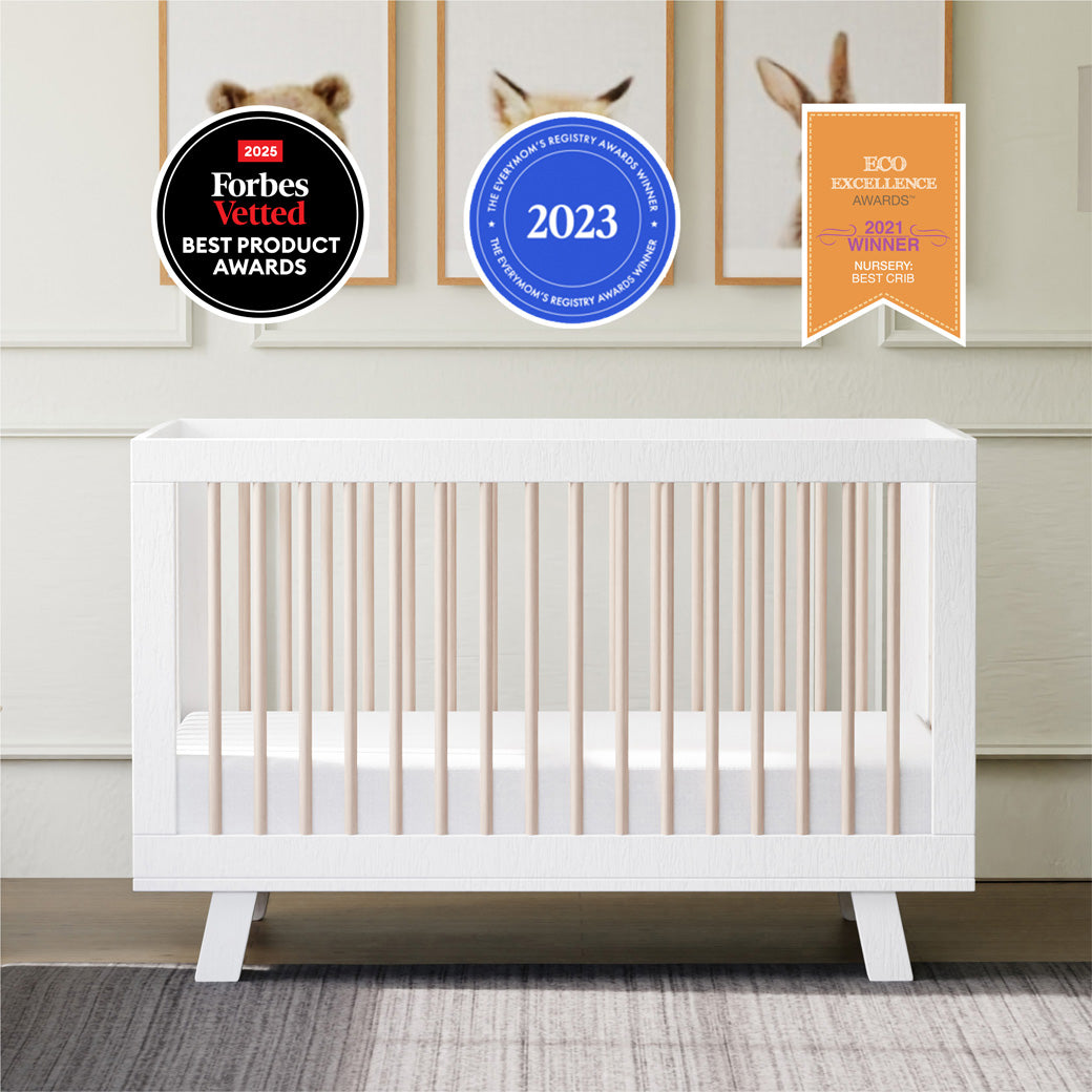 Hudson 3-in-1 Convertible Crib + Toddler Rail