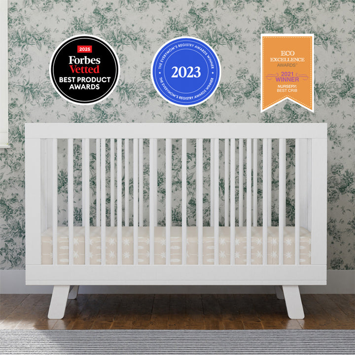 Hudson 3-in-1 Convertible Crib + Toddler Rail