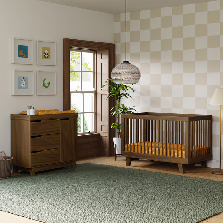 Hudson 3-in-1 Convertible Crib + Toddler Rail