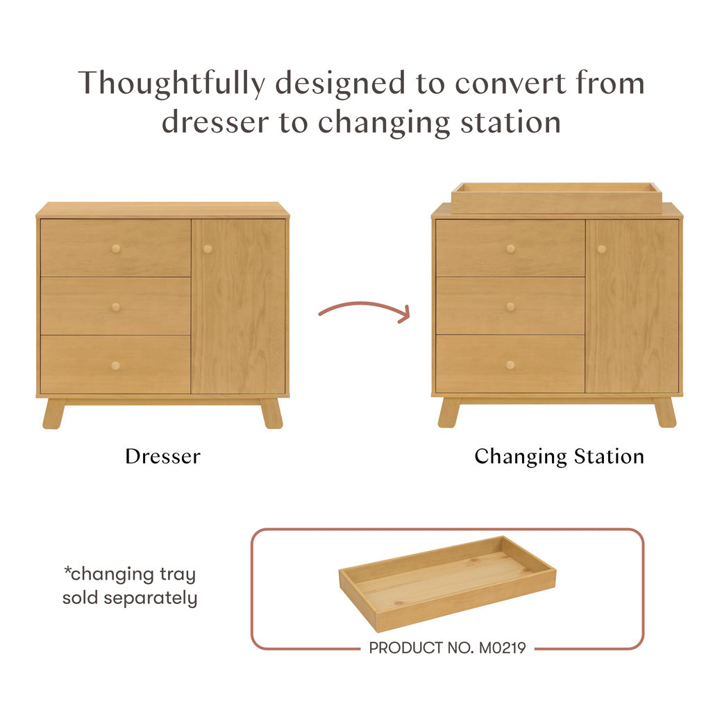 Hudson Modern 3-Drawer Dresser
