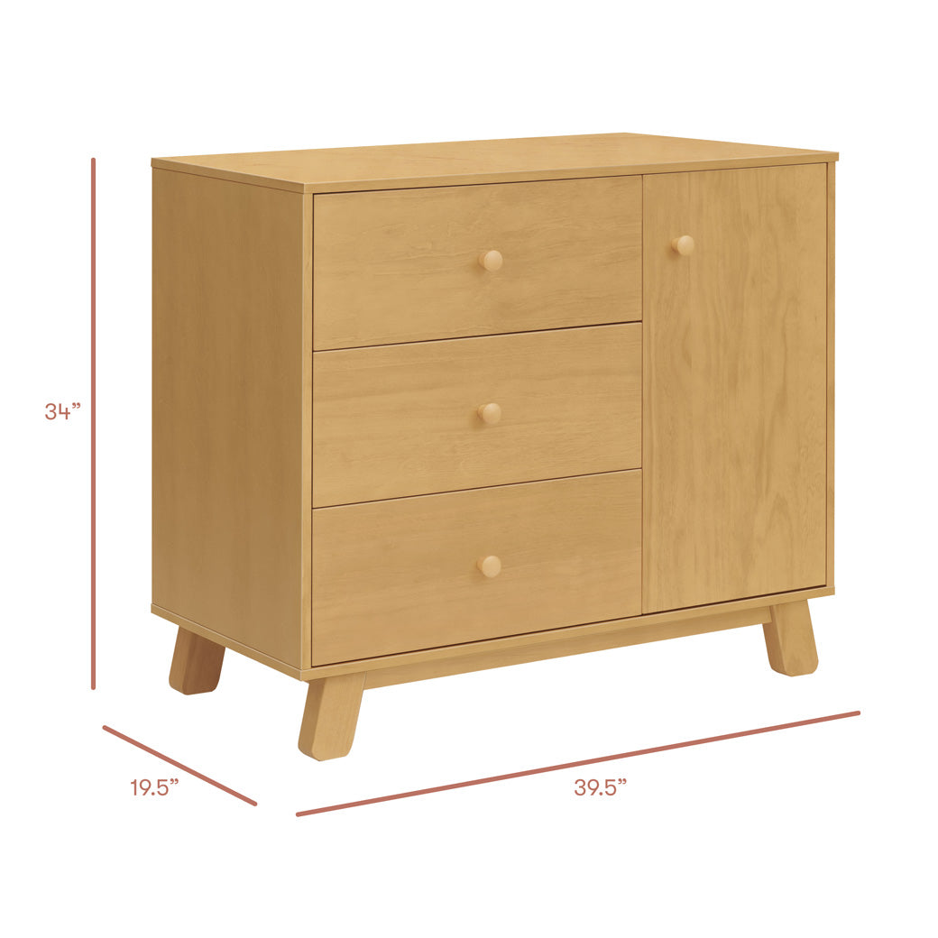 Hudson Modern 3-Drawer Dresser