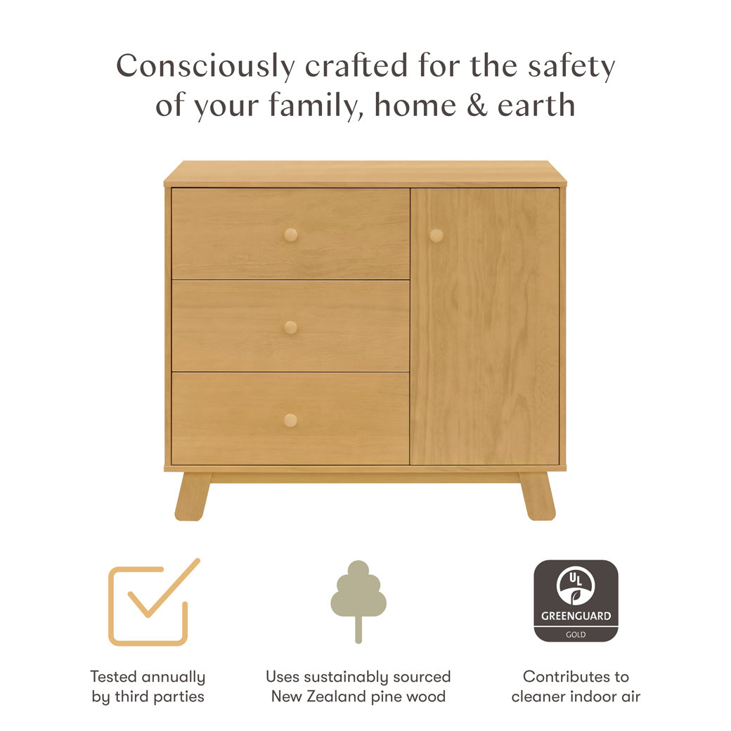 Hudson Modern 3-Drawer Dresser