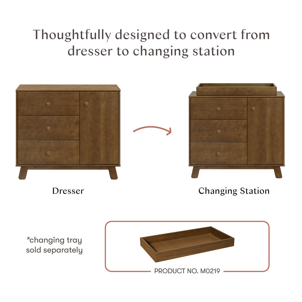 Hudson Modern 3-Drawer Dresser