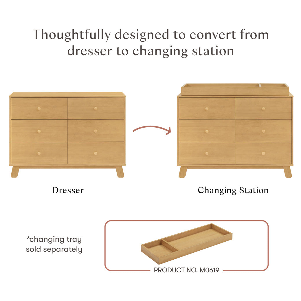 Hudson Modern 6-Drawer Assembled Dresser (48")