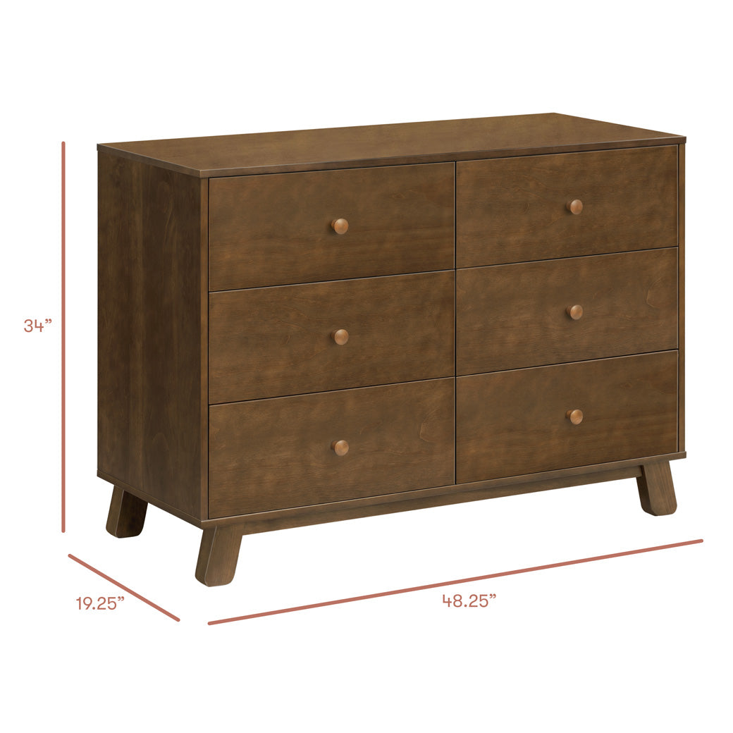Hudson Modern 6-Drawer Assembled Dresser (48")