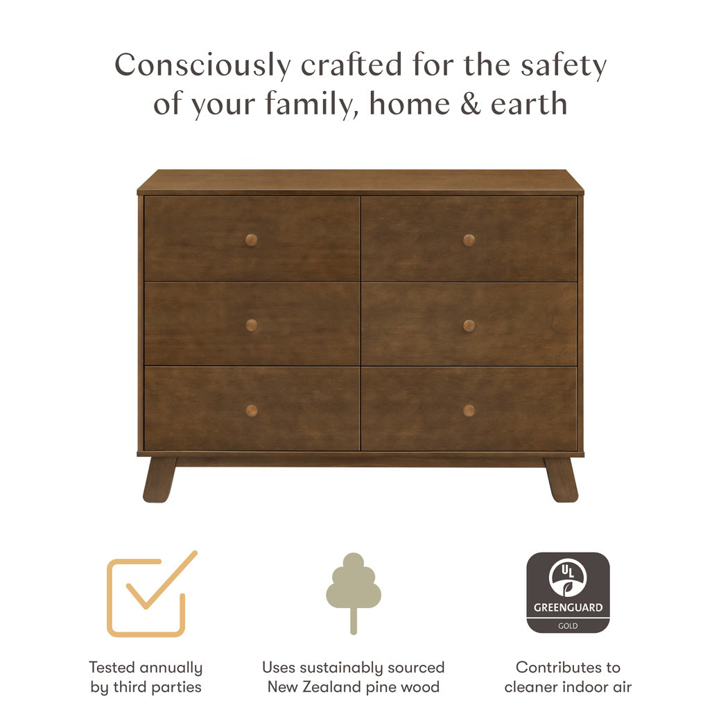 Hudson Modern 6-Drawer Assembled Dresser (48")