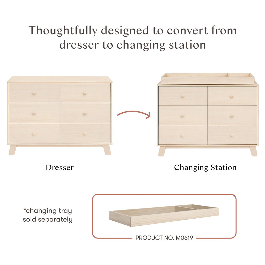 Hudson Modern 6-Drawer Assembled Dresser (48")
