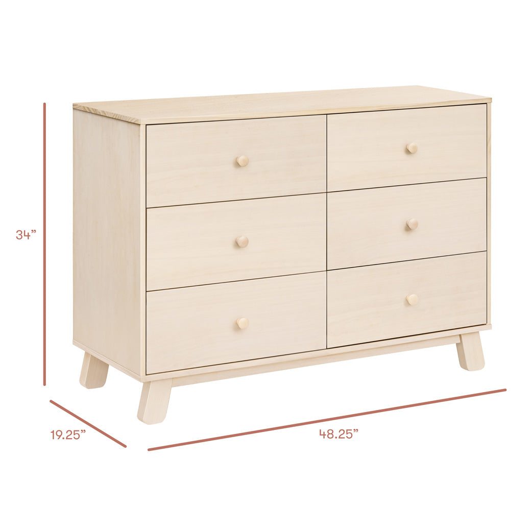 Hudson Modern 6-Drawer Assembled Dresser (48")