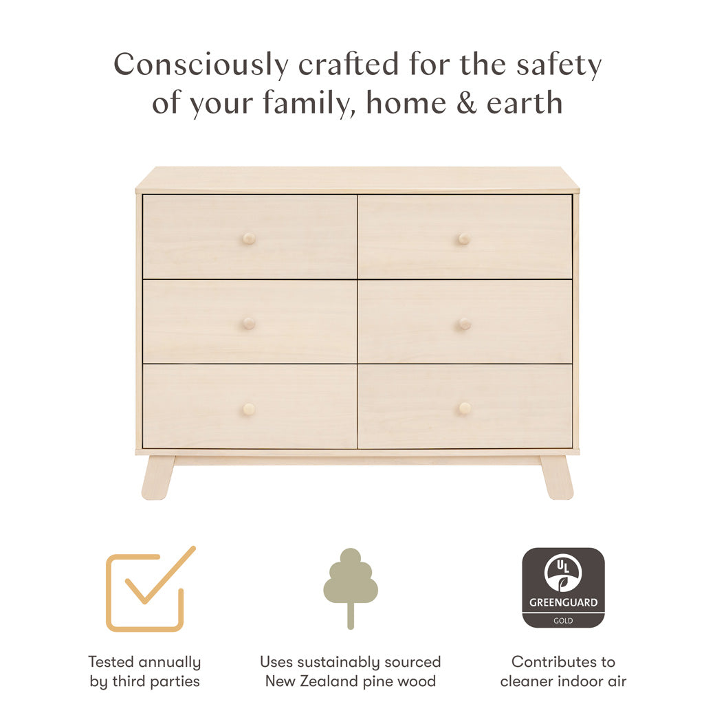 Hudson Modern 6-Drawer Assembled Dresser (48")