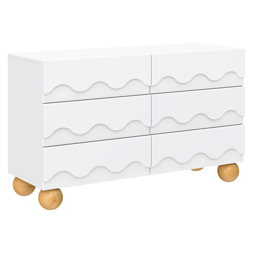 Lido Wave 6-Drawer Wide Assembled Dresser 56"
