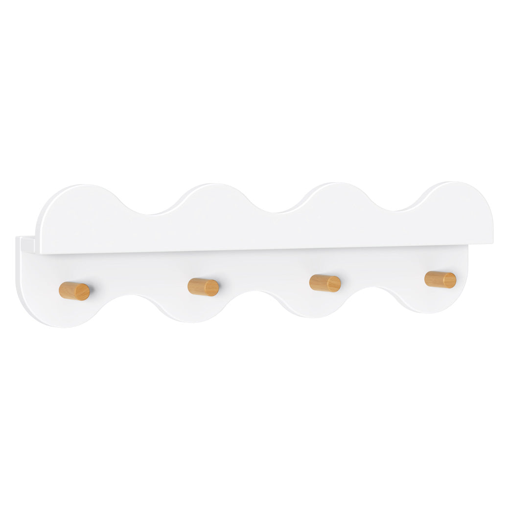 Lido Wave Bookshelf with Hooks