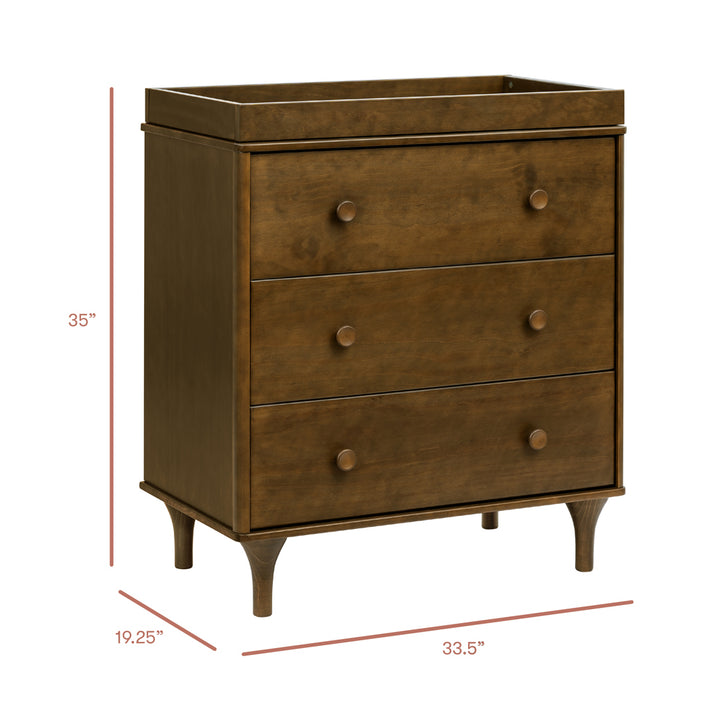 Lolly 3-Drawer Compact Changer Dresser with Removable Changing Tray (34")
